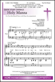 Holy Manna Two-Part Mixed choral sheet music cover Thumbnail